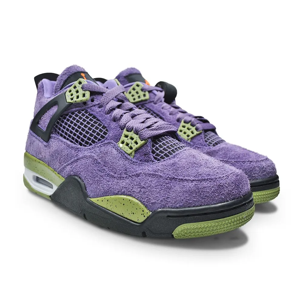 Womens Nike Air Jordan 4 Retro - AQ9129 500 - Canyon Purple Safety Orange