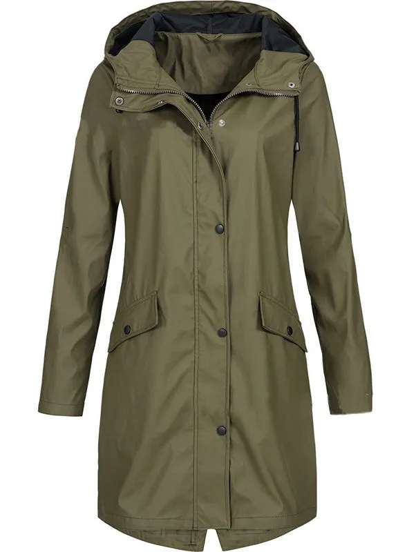 Women's Trench Coats Lined Waterproof Windproof