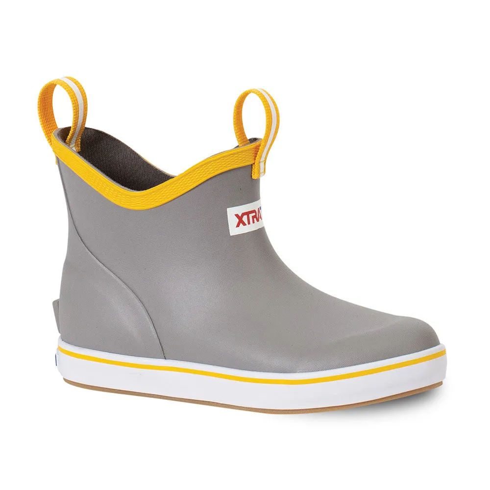 XTRATUF Little   Big Kids Ankle Deck Boots- Gray